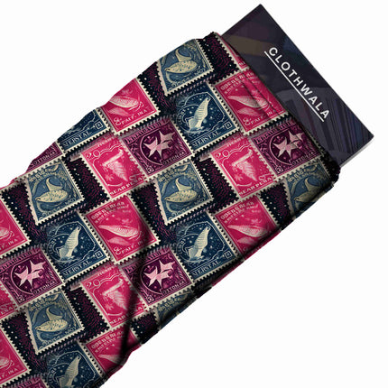 vibrant magenta other fabric detail — matte finish digital print closeup
