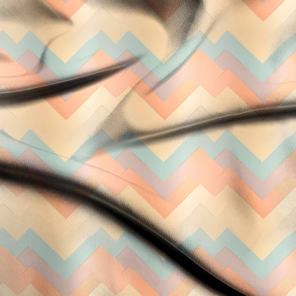 pale peach geometric all-over print pattern — medium scale repeat layout