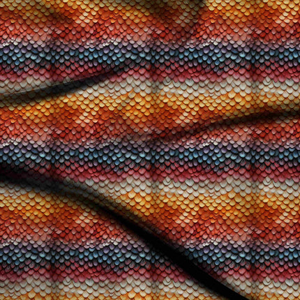 marigold animal digital print fabric texture — fine scale closeup