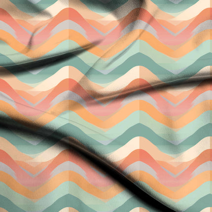 dusty rose geometric fabric detail — textured finish digital print closeup