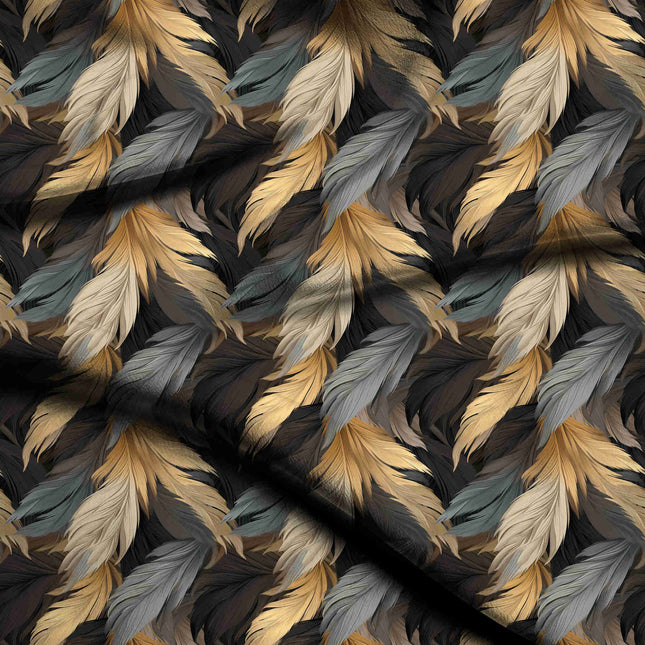 midnight black other digital print fabric texture — medium scale closeup