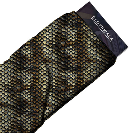 jet black animal fabric detail — glossy finish digital print closeup