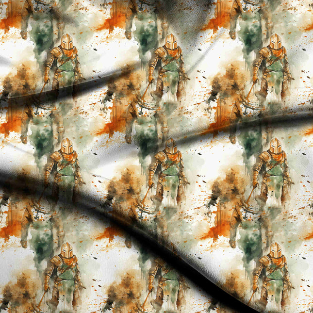 ivory cream other digital print fabric texture — oversized scale closeup