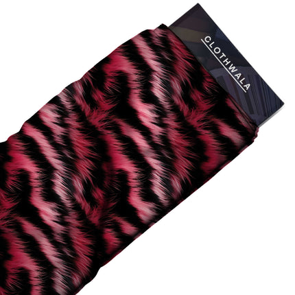 deep black animal all-over print pattern — oversized scale repeat layout
