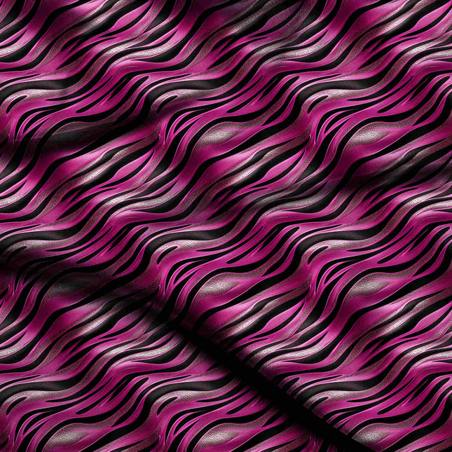 hot pink animal digital print fabric texture — large scale closeup