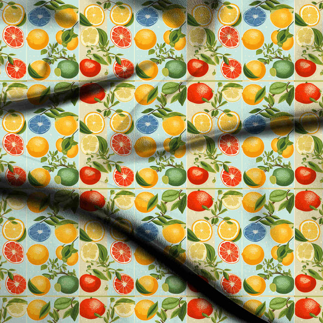 grapefruit pink other digital print fabric texture — medium scale closeup