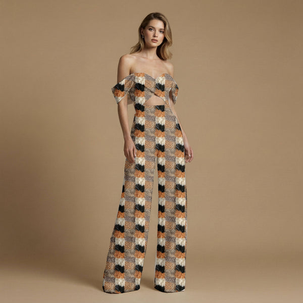 Ginger Patchwork Print Fabric