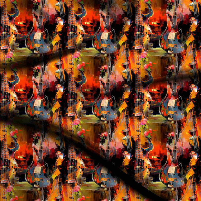 burnt sienna other digital print fabric texture — large scale closeup