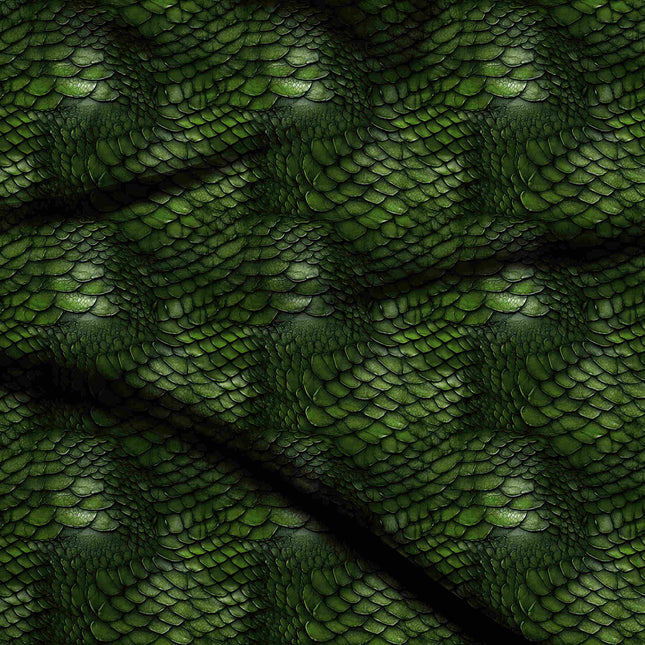 forest green animal digital print fabric texture — medium scale closeup
