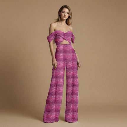 magenta animal all-over print pattern — medium scale repeat layout