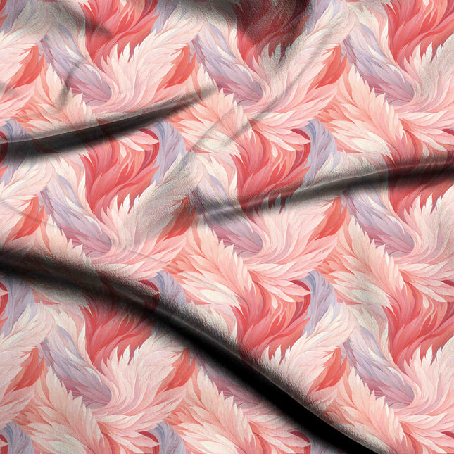 dusty rose floral digital print fabric texture — large scale closeup