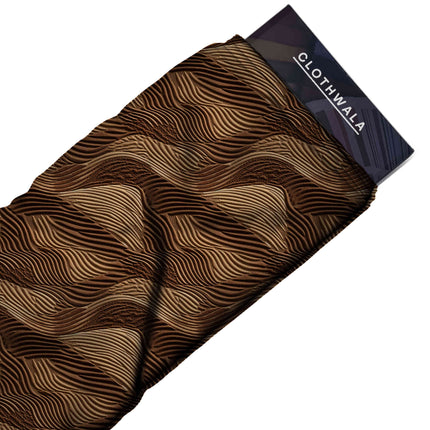 espresso brown abstract all-over print pattern — medium scale repeat layout