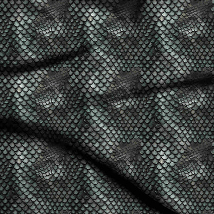 charcoal black animal digital print fabric texture — fine scale closeup