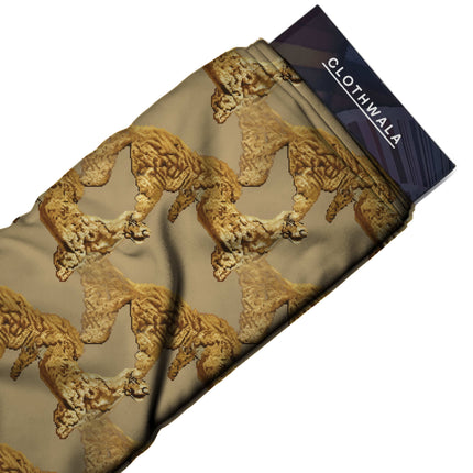 camel animal all-over print pattern — medium scale repeat layout