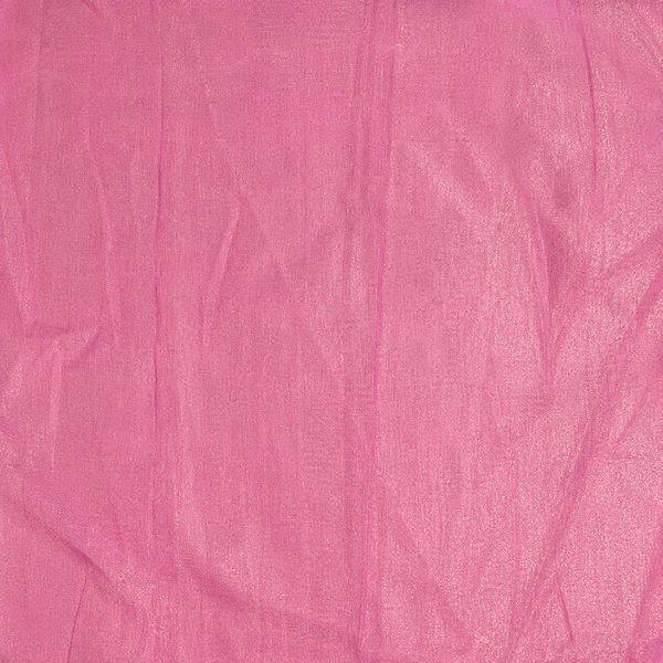 Hot Pink Solid Poly Crepe Fabric