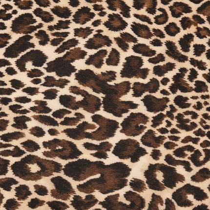 Light Beige & Dark Brown Leopard Spots Print Fabric — design 125BTL-PBSRSM/DS-593, Clothwala