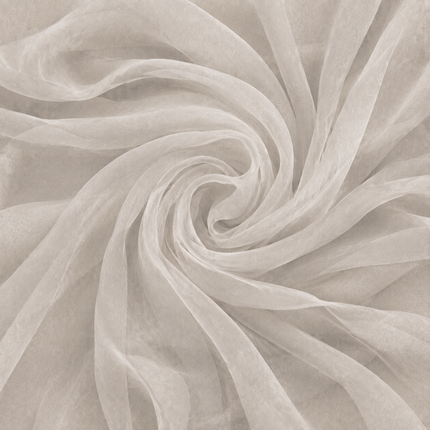 soft Light Beige Solid Poly Georgette Fabric — design 1121A19G-SBGP / DS-468, Clothwala