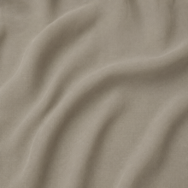 Light Beige Solid Poly Georgette Fabric
