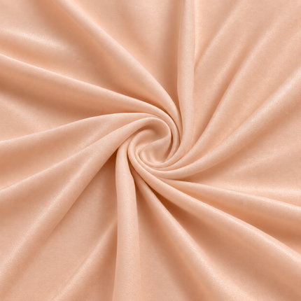Light Peach Solid Poly Crepe Fabric — design 1240NC/DS-461, Clothwala