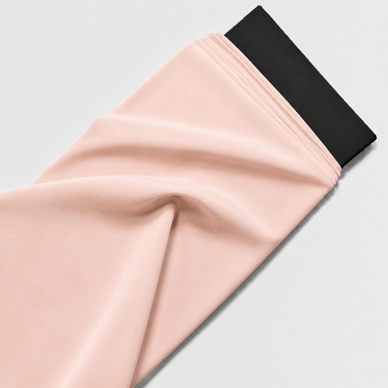 Light Pink & N/A Solid Poly Interlock Fabric — design DS-208, Clothwala