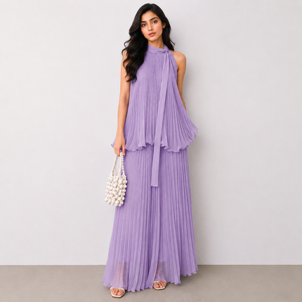 Light Purple & Light Purple Solid Poly Japanese Satin Fabric — design 1353M-HBMT/DS-165, Clothwala