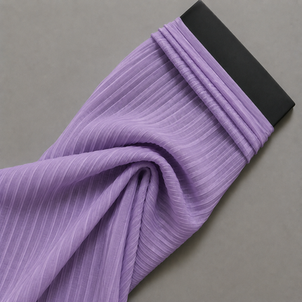 Light Purple & Light Purple Solid Poly Japanese Satin Fabric — design 1353M-HBMT/DS-165, Clothwala