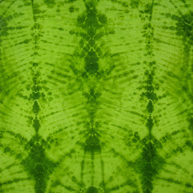 Lime Green & Forest Green Shibori Diamond Print Fabric — design 10748G0-SBGP/DS-577, Clothwala