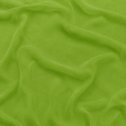 Lime Green Solid Color Georgette Fabric — design 1080A2O-SBGP	/ DS-157, Clothwala
