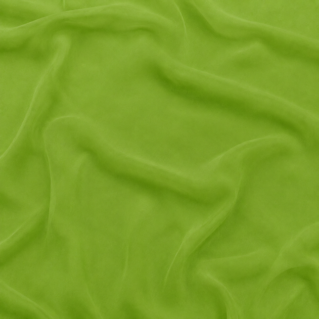 Lime Green Solid Color Georgette Fabric — design 1080A2O-SBGP	/ DS-157, Clothwala