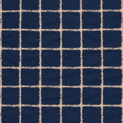 Navy Blue & Beige Solid Poly Georgette Fabric — design 1292GJ-RBPF/DS-218, Clothwala