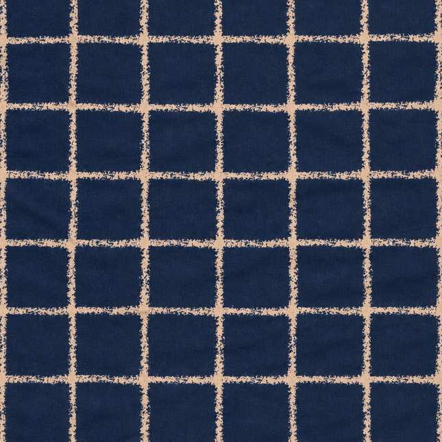 Navy Blue & Beige Solid Poly Georgette Fabric — design 1292GJ-RBPF/DS-218, Clothwala