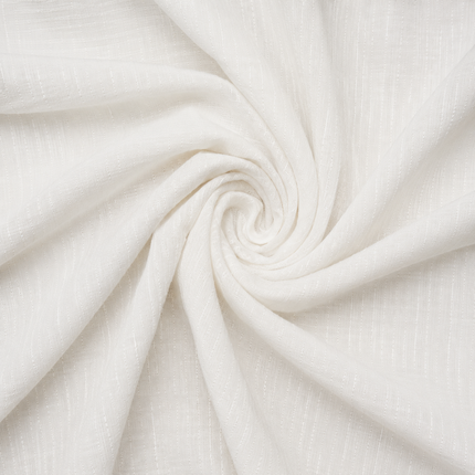 Off-White Solid Poly Chiffon Fabric — design 785SCB8-ABJI/DS-130, Clothwala