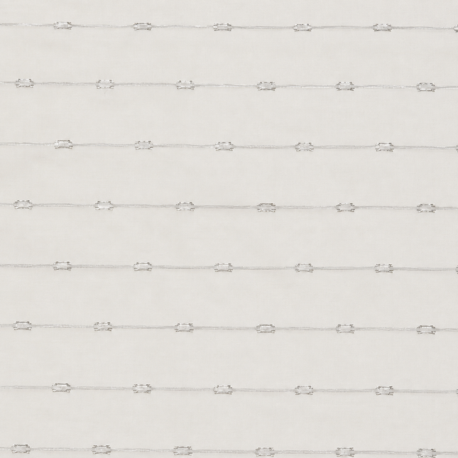 Off-White & Silver Solid Poly Chiffon Fabric — design 1081A3C-SBGP/DS-129, Clothwala