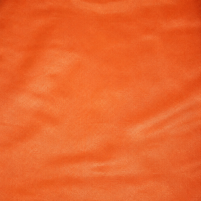 Orange Solid Poly Japanese Satin Fabric — design 1287T-MBTE/DS-458, Clothwala