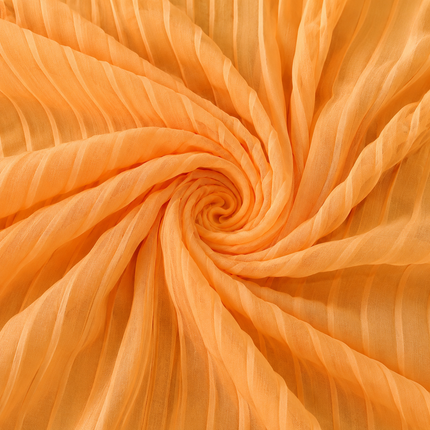 Orange Solid Poly Georgette Fabric — design 908BBM-ABJI/DS-166, Clothwala