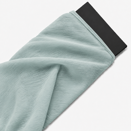 Pale Aqua Solid Poly Chiffon Fabric — design DS-132, Clothwala
