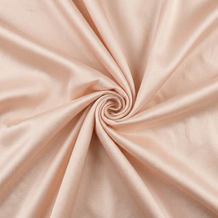 Pale Peach Solid Poly Crepe Fabric — design 1434FC-RBPF/DS-533, Clothwala