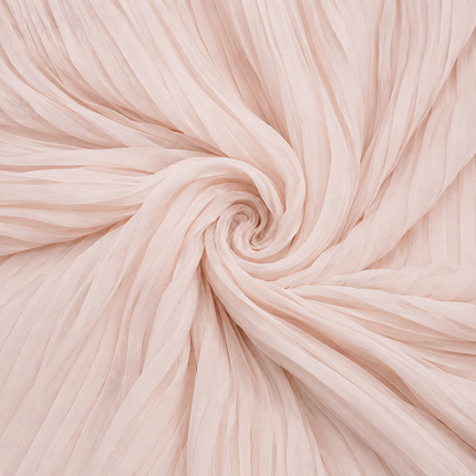 Pale Peach Solid Poly Japanese Satin Fabric — design 449SC-ABDT/DS-163, Clothwala