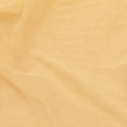 Pale Yellow Solid Poly Georgette Fabric — design 137876G-ABJI/DS-518, Clothwala