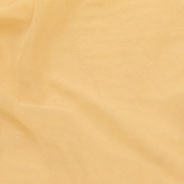 Pale Yellow Solid Poly Georgette Fabric — design 137876G-ABJI/DS-518, Clothwala