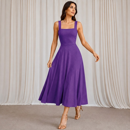 Purple Solid MOSS CREPE Fabric — design 1057S1-ABDT/DS-51, Clothwala