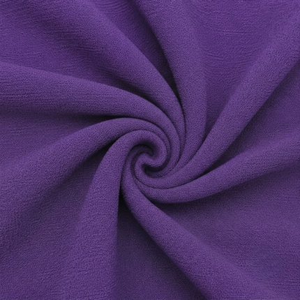 Purple Solid MOSS CREPE Fabric — design 1057S1-ABDT/DS-51, Clothwala
