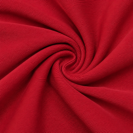 Red Solid Poly Twill Moss Fabric — design 712SBT8-ABJI/DS-342, Clothwala