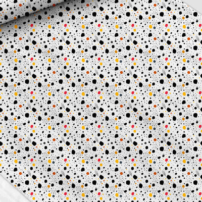 Polka dot print fabric