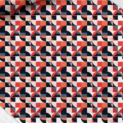Geometric print fabric
