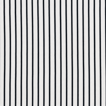 White & Black Thin Vertical Stripe Print Fabric — design 514SSC-ABJI/DS-487, Clothwala