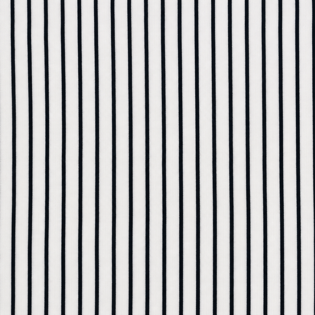White & Black Thin Vertical Stripe Print Fabric — design 514SSC-ABJI/DS-487, Clothwala