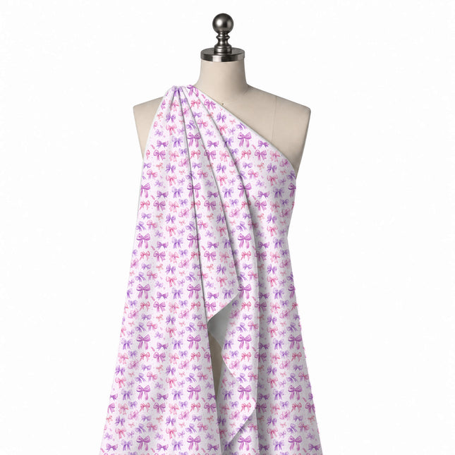 Draped on a mannequin: scattered all-over layout of small to medium watercolour-style, design Design No_4464, Clothwala