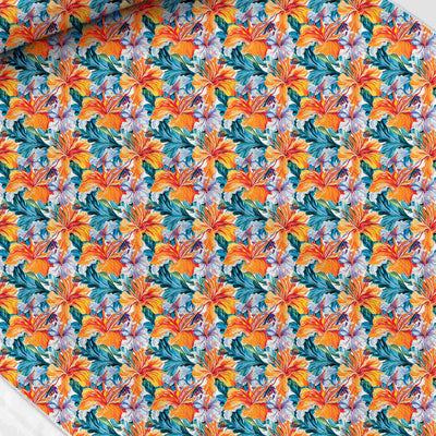 Tropical print fabric