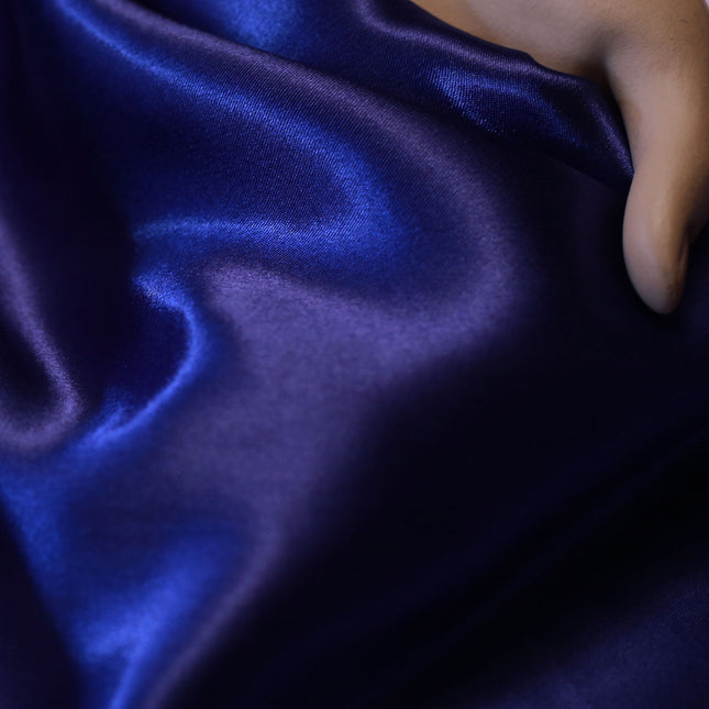 POLY HEAVY SATIN WITH SOFT FEEL BLUE COLOR